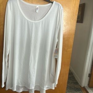 LuLaRoe 3XL Lynnae 
NWT
Solid white